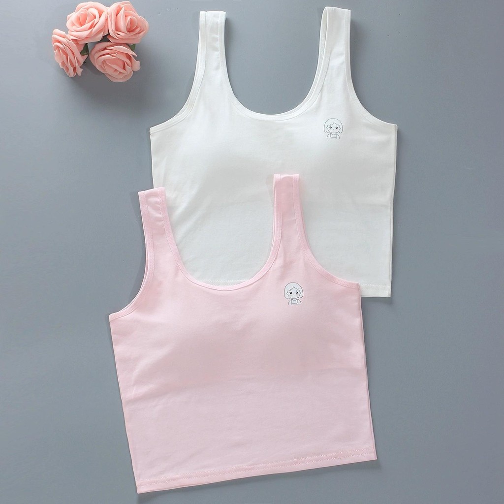 Children's Underwear Full-Body Vest Sewn-On Foam Pure Cotton Good ...