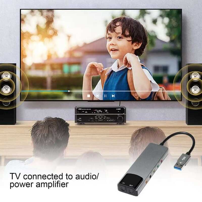 Fiber Usb Optic Spdif Card For Computer External Multifunction Support ...
