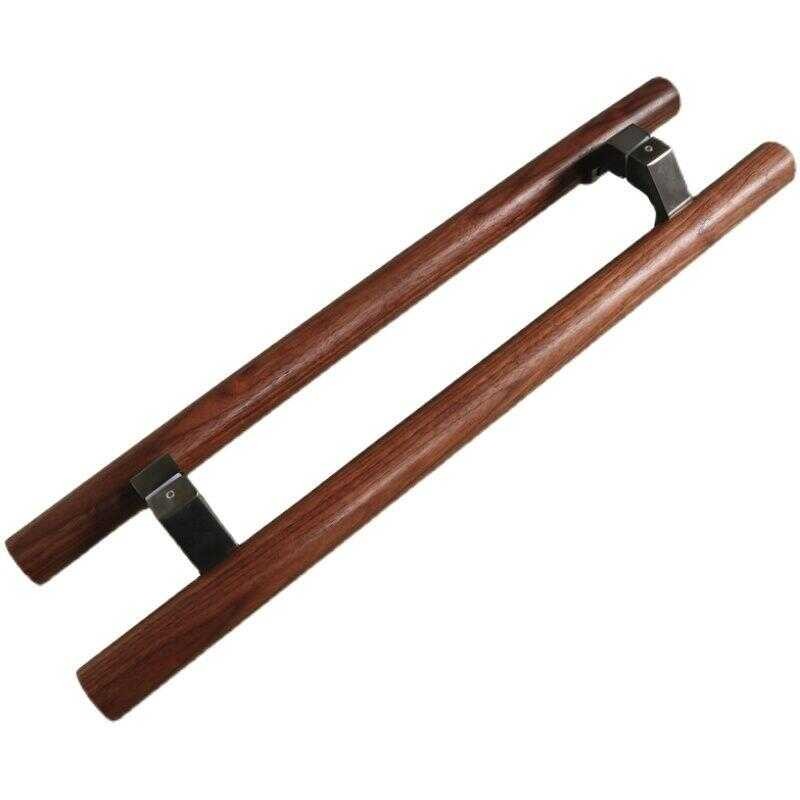 Black Walnut Glass Solid Wood Modern New Chinese Style Floor Spring ...