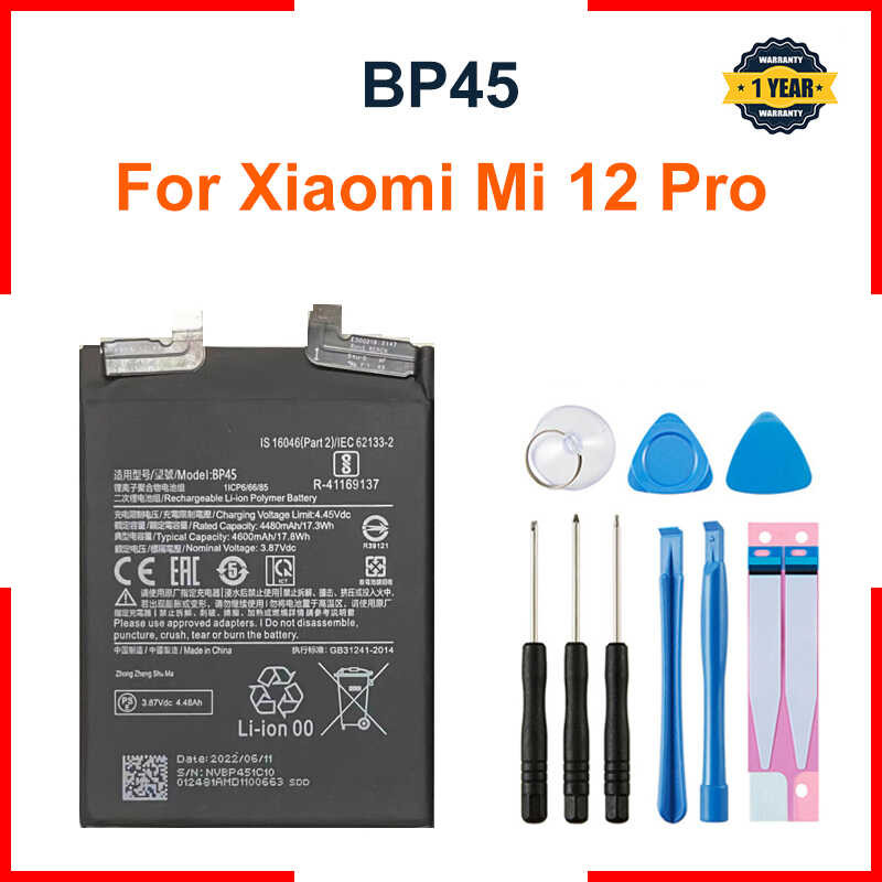 Para sa Xiaomi Battery BP45 Para sa Xiaomi Mi 12 Pro Genuine