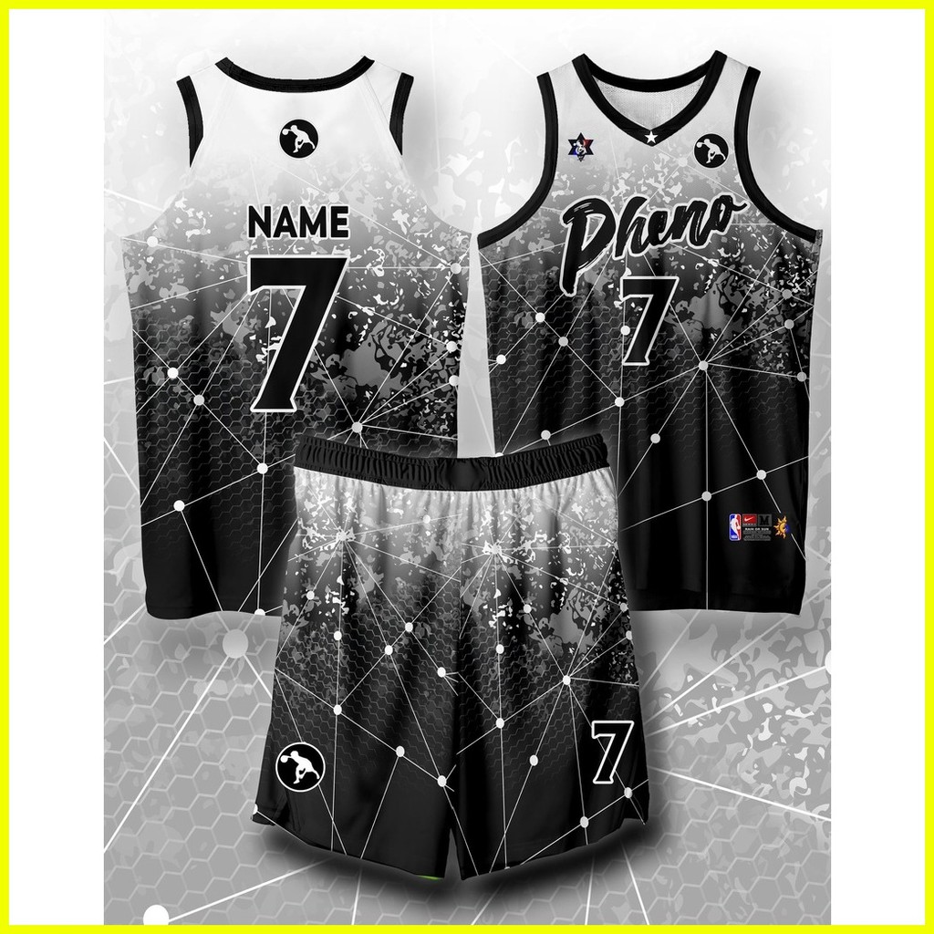۞ PHENOM 01 BASKETBALL JERSEY FREE CUSTOMIZE OF NAME AND NUMBER ONLY