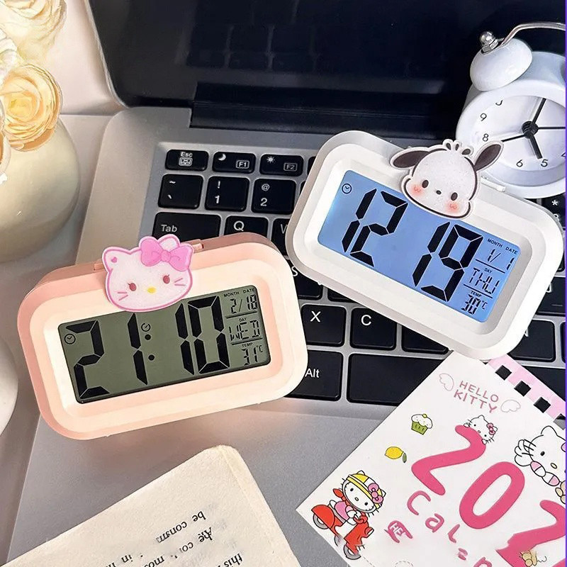 Mini Digital Alarm Clocks Cartoon Hello Kitty Clocks Lovely Student ...