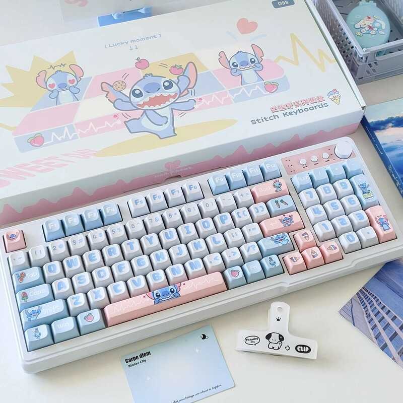 Stitch Wireless Bluetooth Keyboard Office Silent Mouse Set Cute High ...