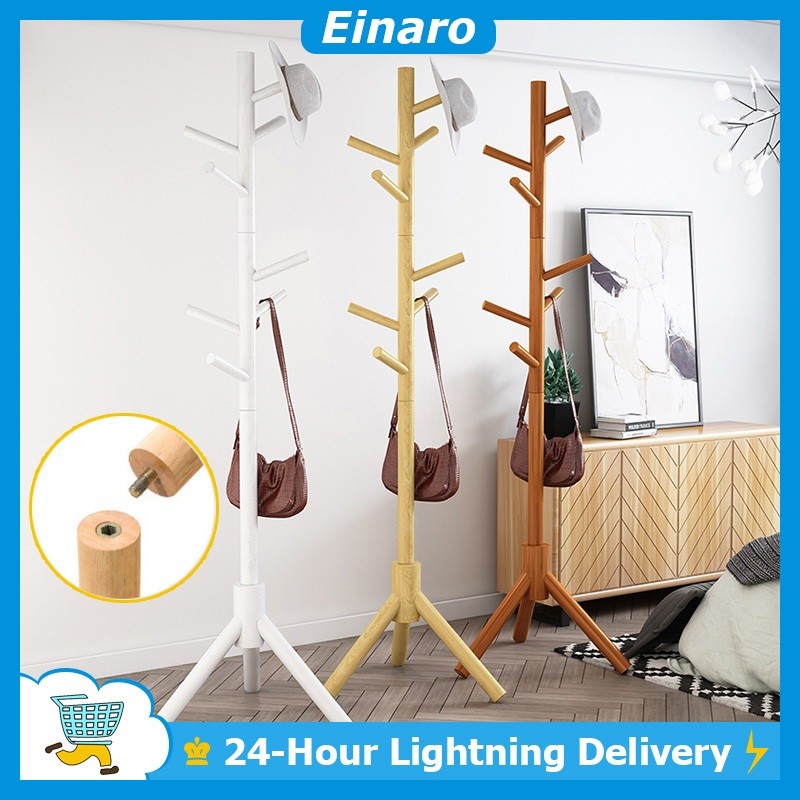 1.7M Multi Bag Coat Rack Umbrella Stand Clothes Rack Wooden Hat ...