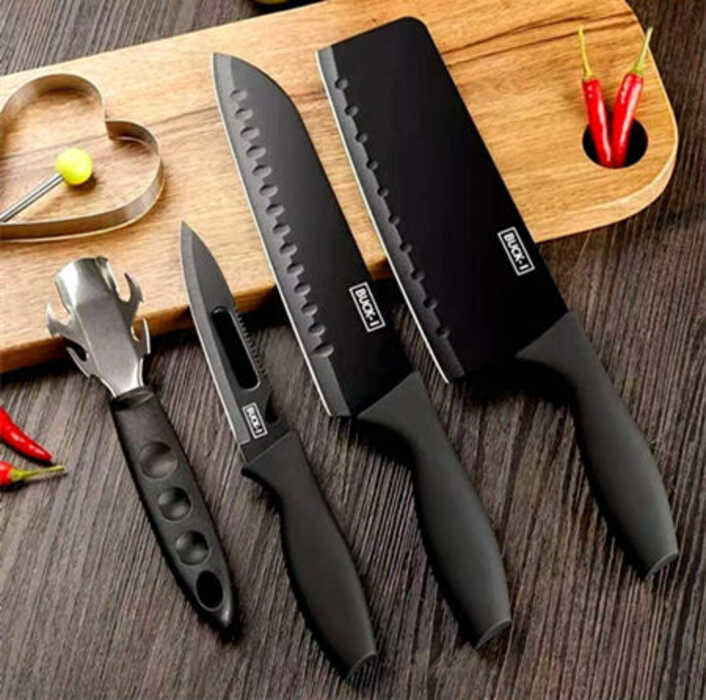 Stainless Steel Multifunction Kitchen Knife Sets 5-Piece Kitchen Tools ...