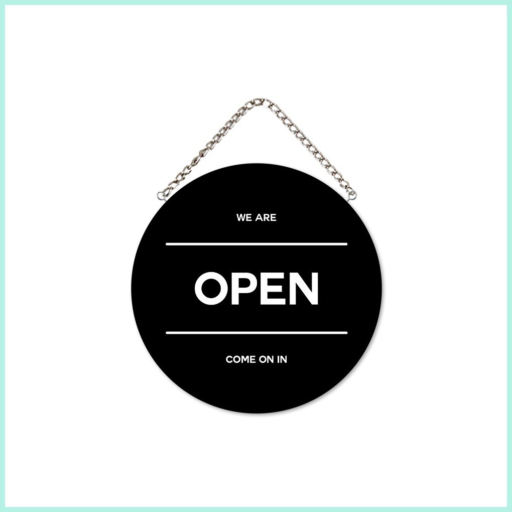 Open closed sign - open close sign - open close wall signage | Shopee ...