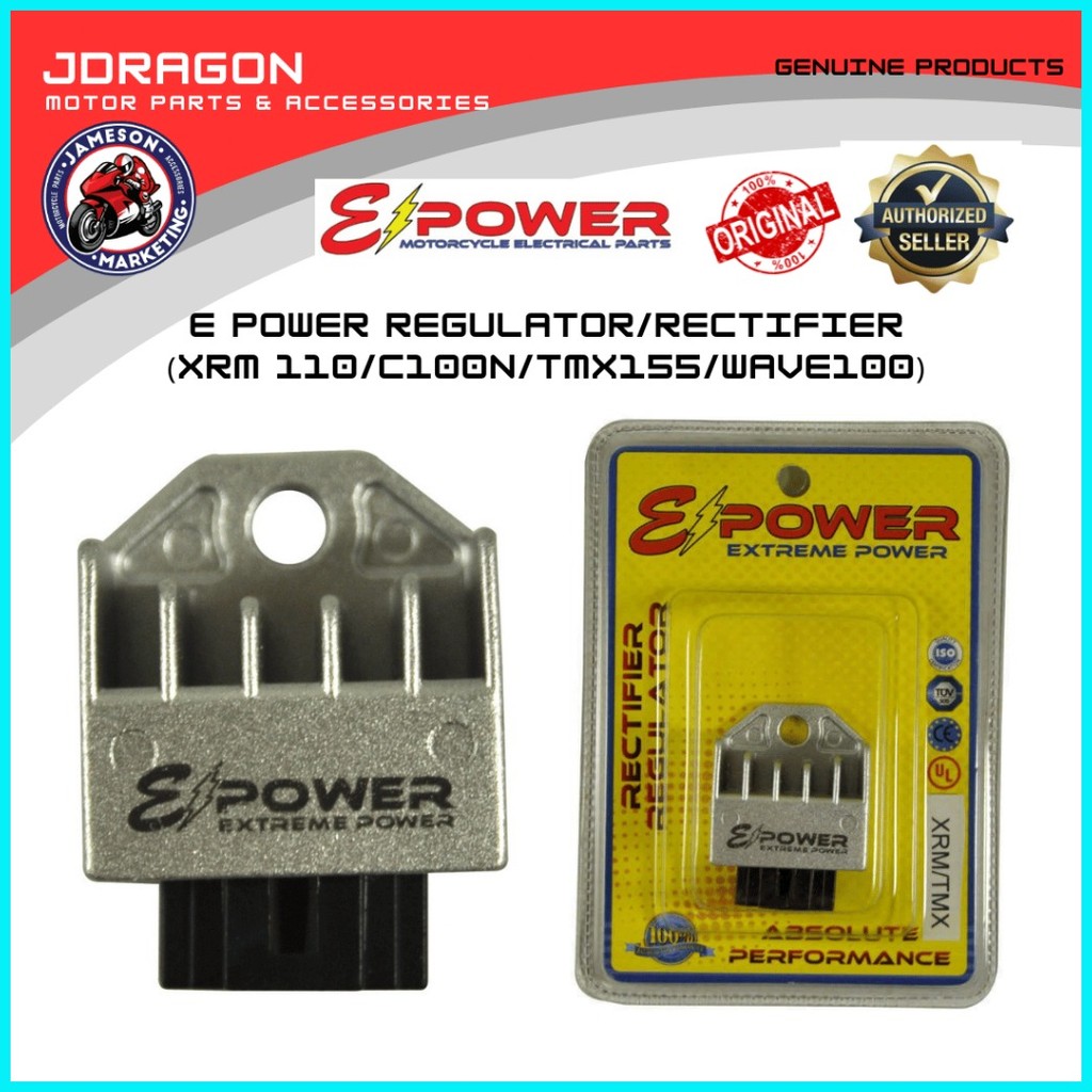 E POWER RECTIFIER/REGULATOR (XRM 110, TMX155, WAVE100, C100N) | Shopee ...