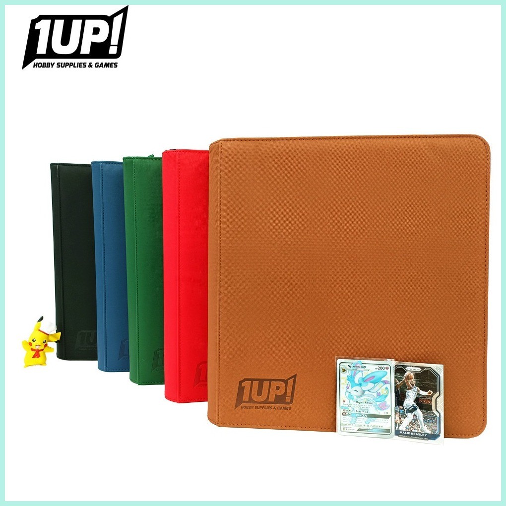 12-Pocket Zipper Card Binder by 1UP | 480 Card Album | TCG, Pokemon ...