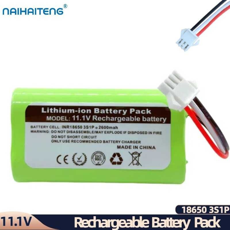11.1V 10.8V 2600mAh 18650 3S1P Rechargeable Liion Battery Pack For