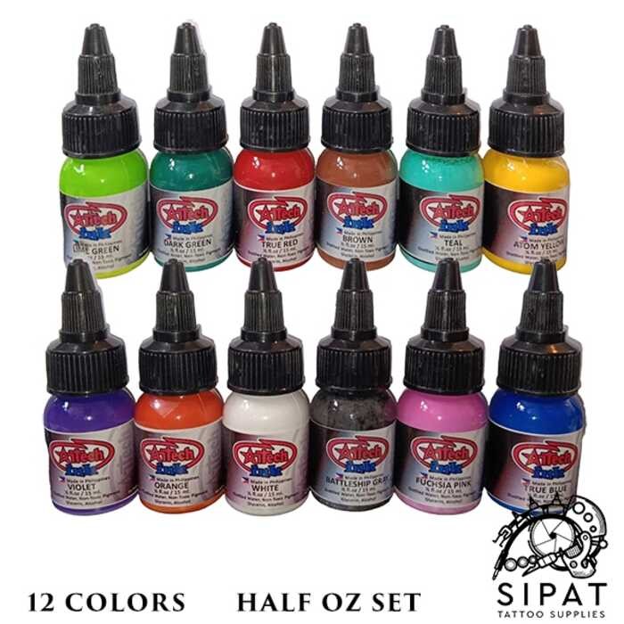 12 kulay Set 15ml/ Half oz Artech INK | Shopee Philippines