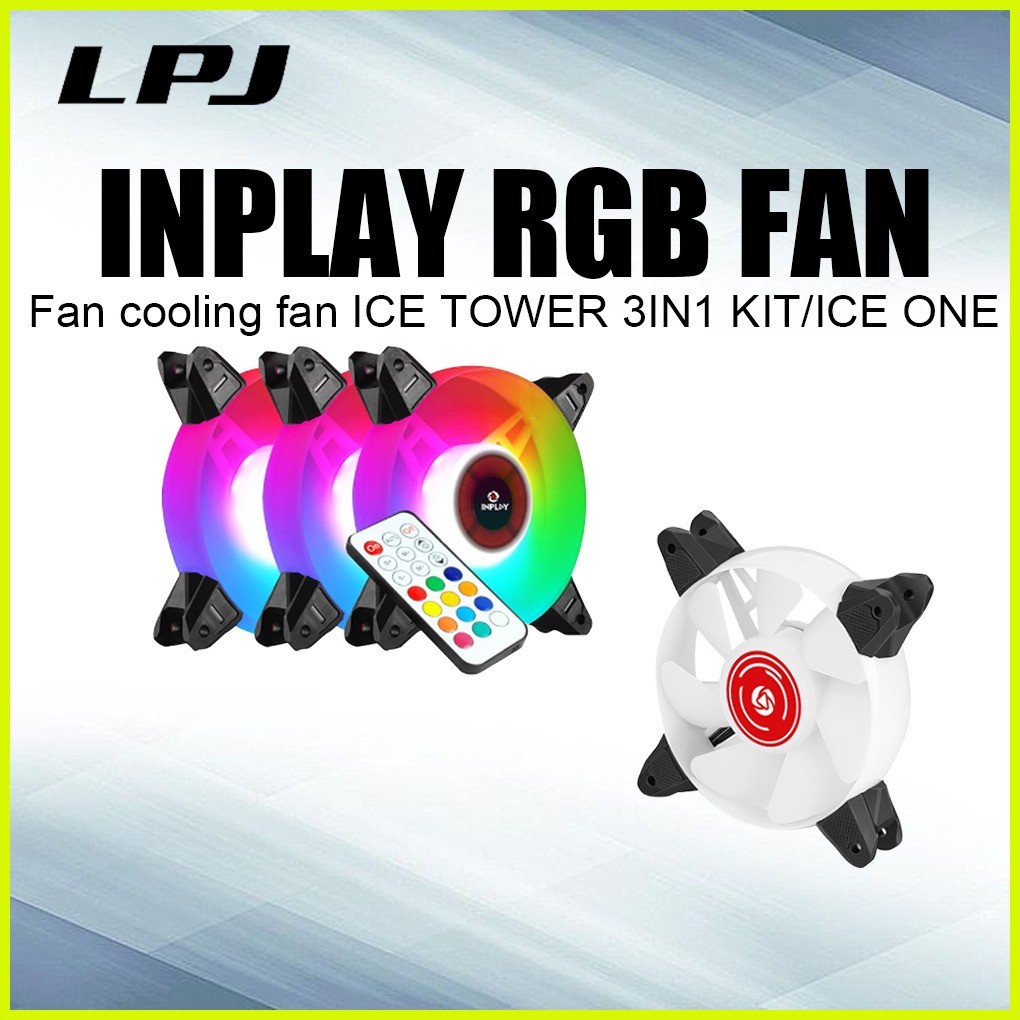 ⭐ ♀ INPLAY RGB Fan 120MM Cooling Fan Computer Case Fan Mute High ...