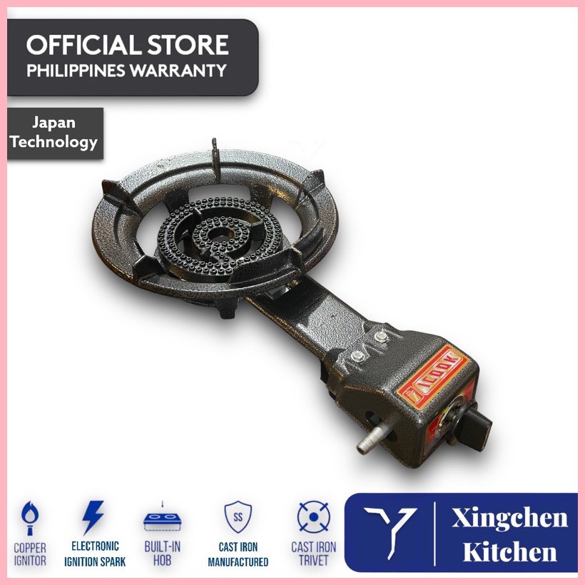 IC30 21A Heavy Duty Gas Stove Automatic Ignition Single WOK Burner Low