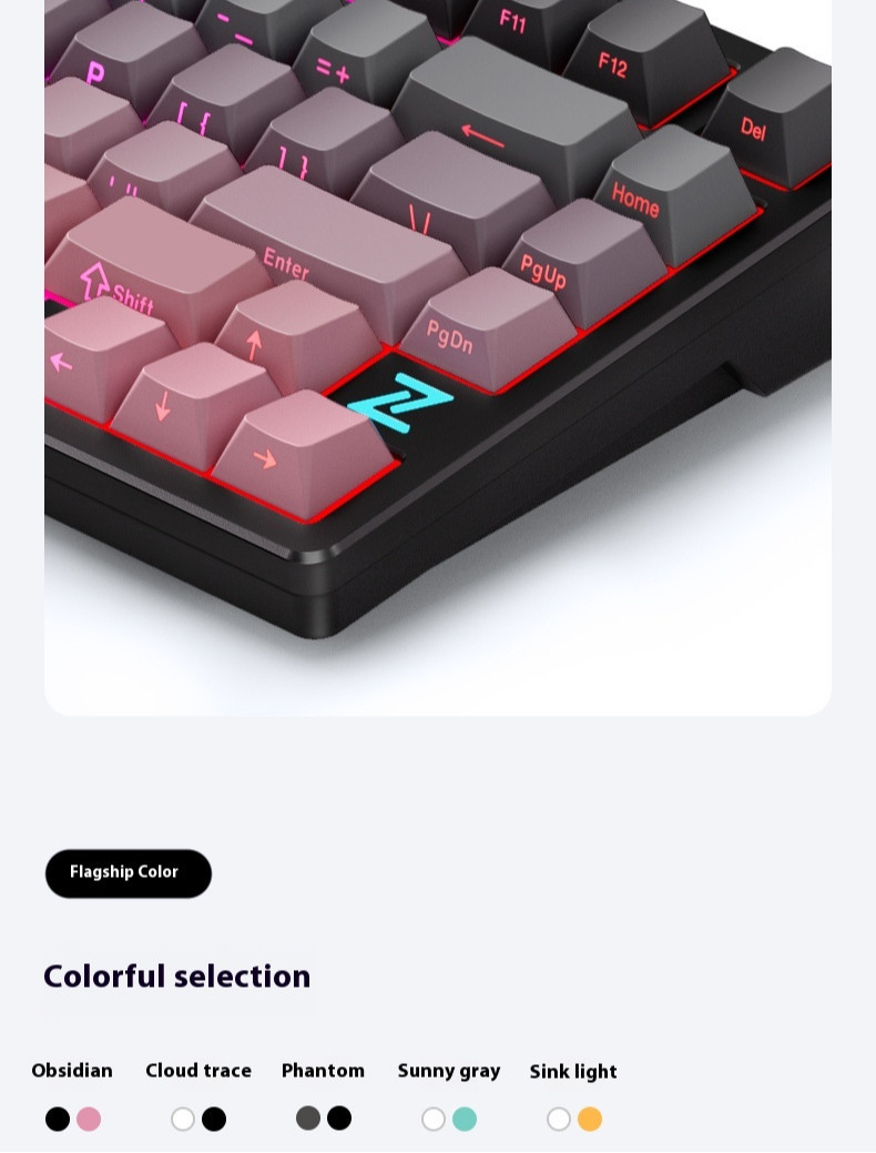 Mchose Z75S Mehcanical Keyboard Trimode Wireless Aluminium 75 Hot