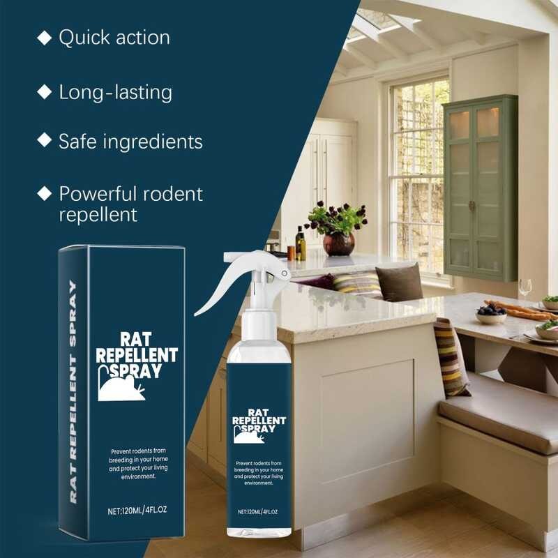 120Ml Rat Medicine With Aromatic Spray Protects Home From Mice Powerful ...