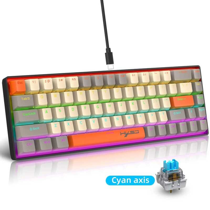 COD Original Product New HXSJ K Key Mechanical Keyboard Mini Anti Lock ...