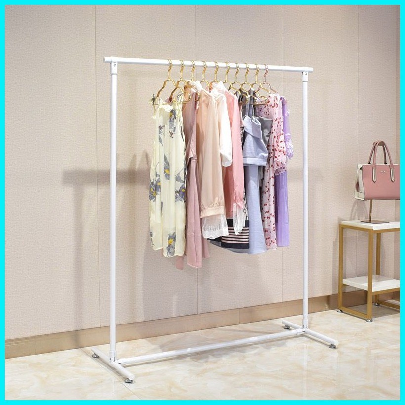 single pole coated clothes rack for display(All METAL) | Shopee Philippines