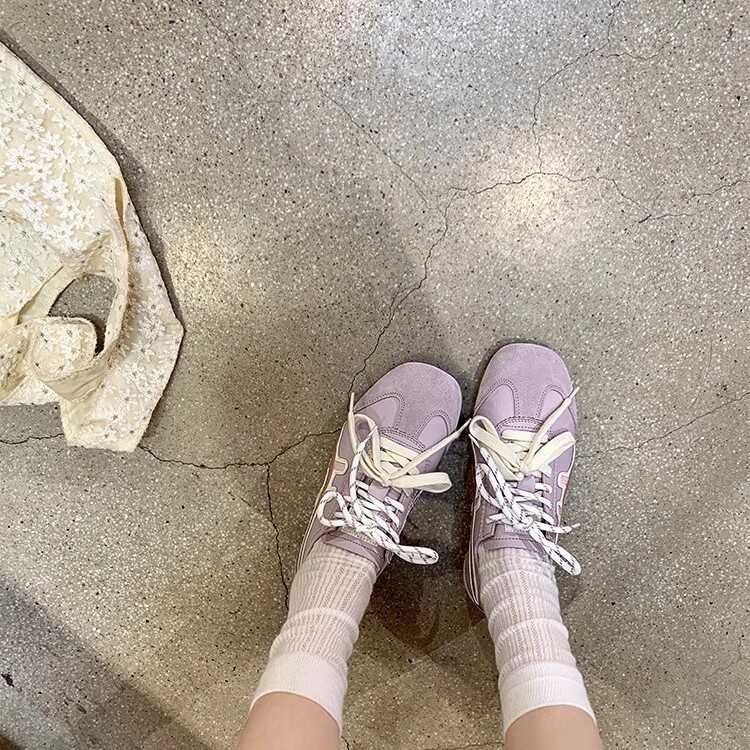 Love Comprehensive Girl~ Double Lace Color Block Height Increasing ...