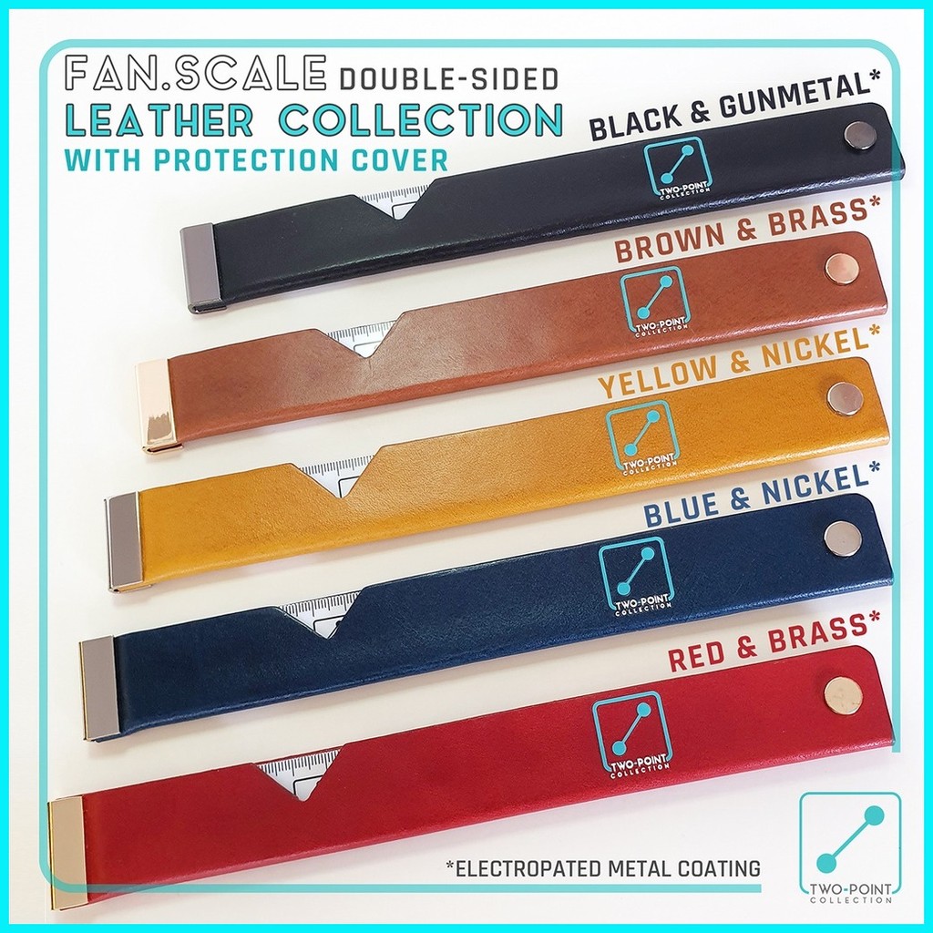 Fan Scale 5-Blade Metric Ruler DOUBLE-SIDED - LIMITED LEATHER ...