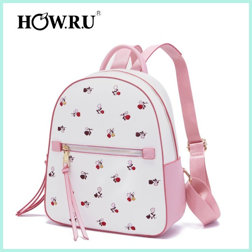 AUTHENTIC HOWRU PATCHES BACKPACK LARGE ORIGINAL MEDIUMFLORAL SIZE FOR ...