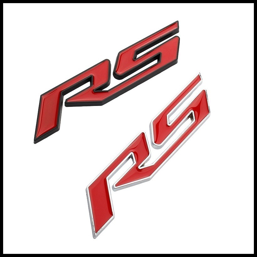 1 Metal R5 RS Logo Car Auto Side Fender Rear Trunk Lid Emblem Sticker ...