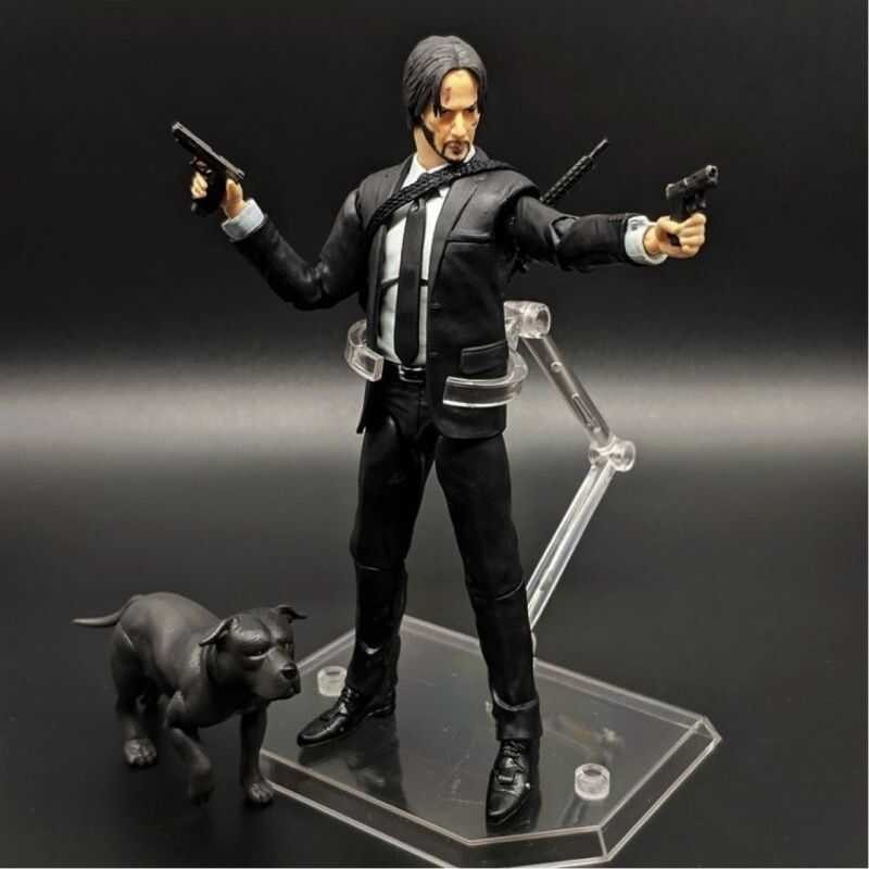 John Wick Action Dog Keanu Reeves Baba Yaga Movie Figure Characters ...