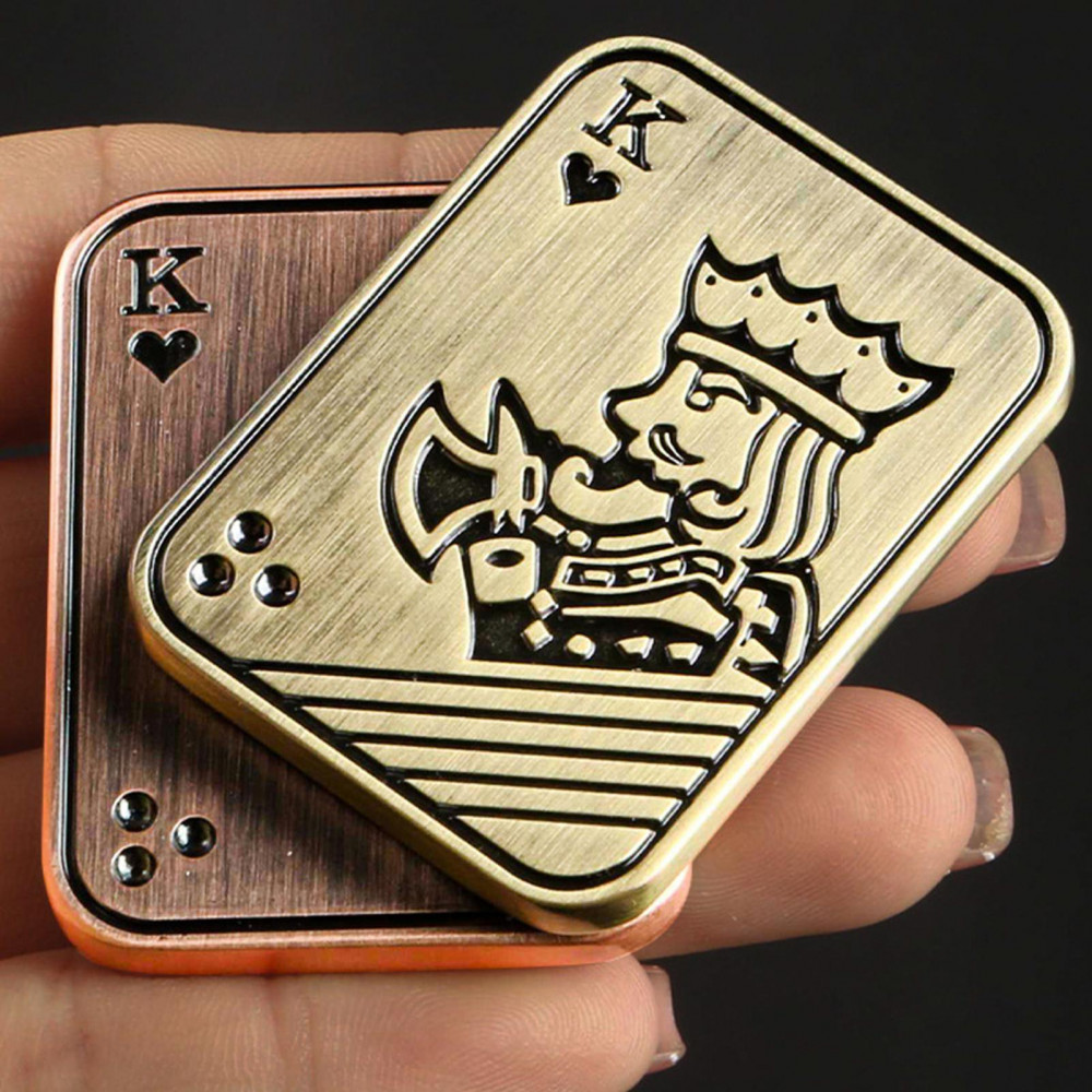 Poker Fidget Slider Magnétique En Métal – Anti-stress Pour Adulte, Focus Et Décompression