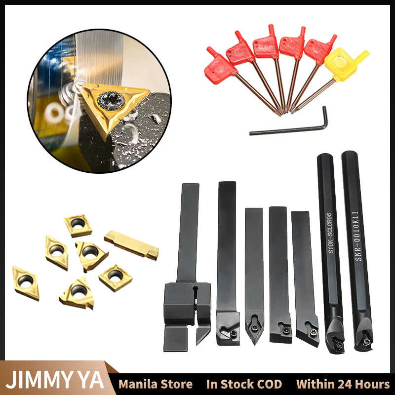 7Pcs 10Mm Shank Tool Holder Boring Bar Wrench Set Lathe Cutter Metal ...