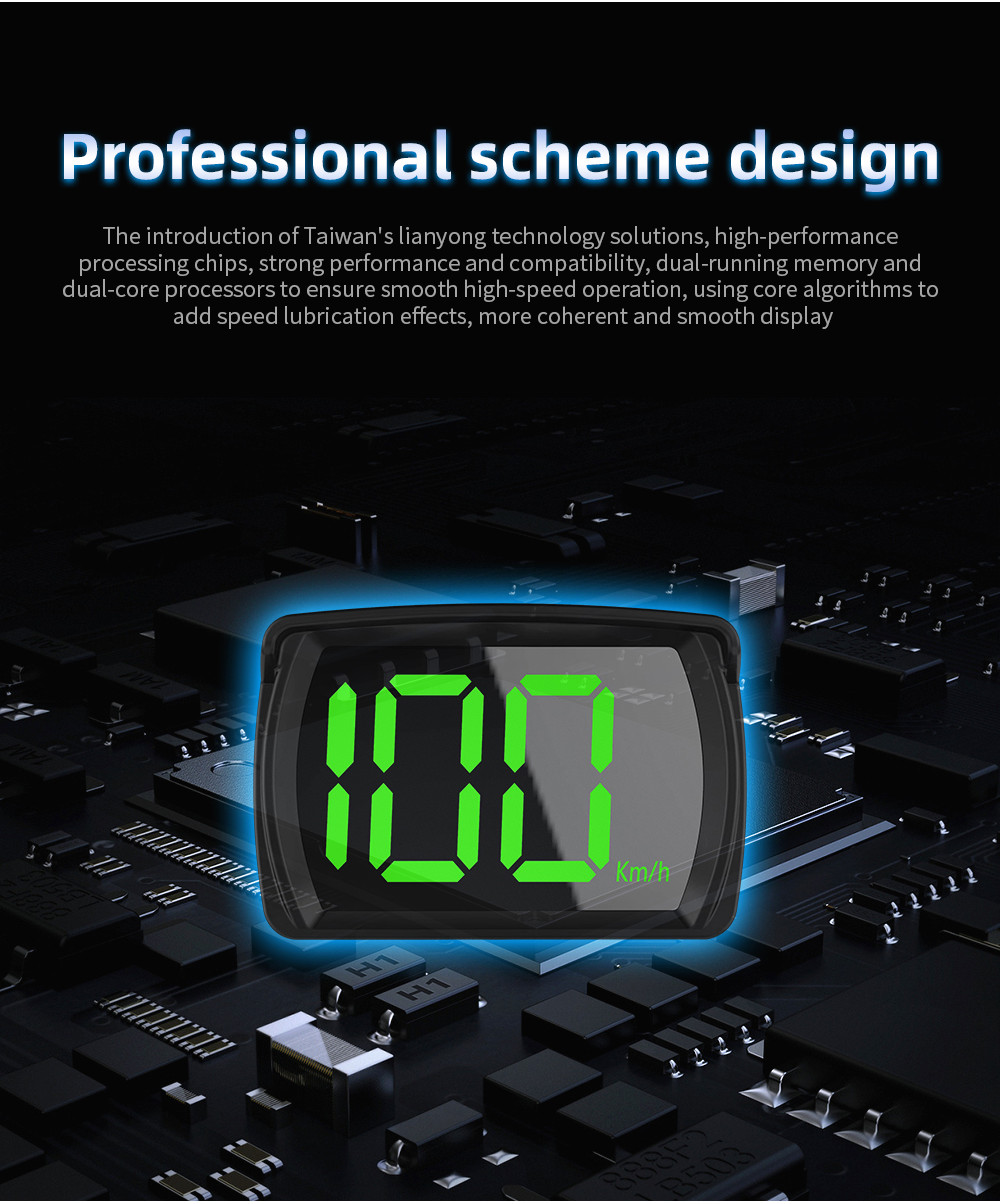 Universal Digital GPS Speedometer HD LCD Display Smart Digital Speed ...