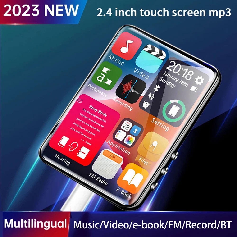 2.4-inch full-screen touchscreen MP3 player, mini Mp4 player with ...