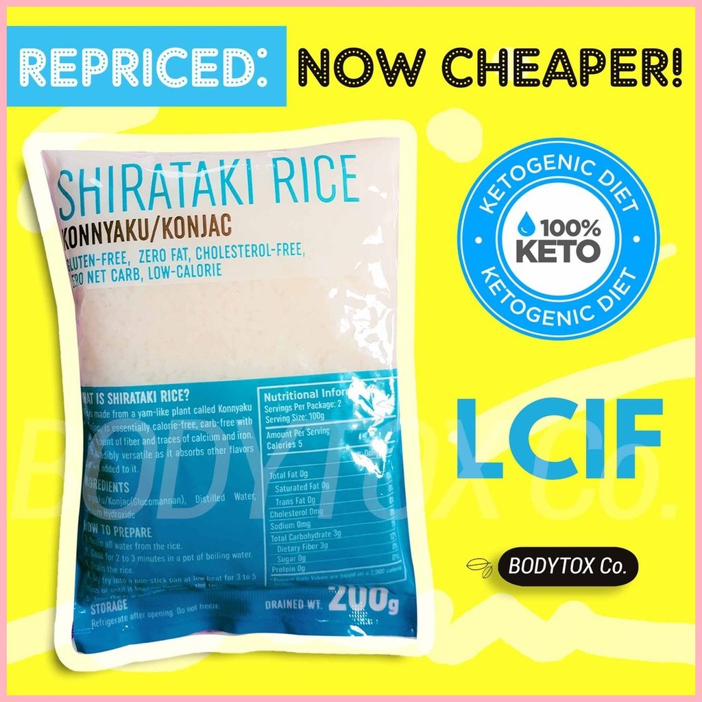 ZERO CALORIE RICE- Shirataki Konjac, Keto, Low Carb Diet, Zero Calories ...