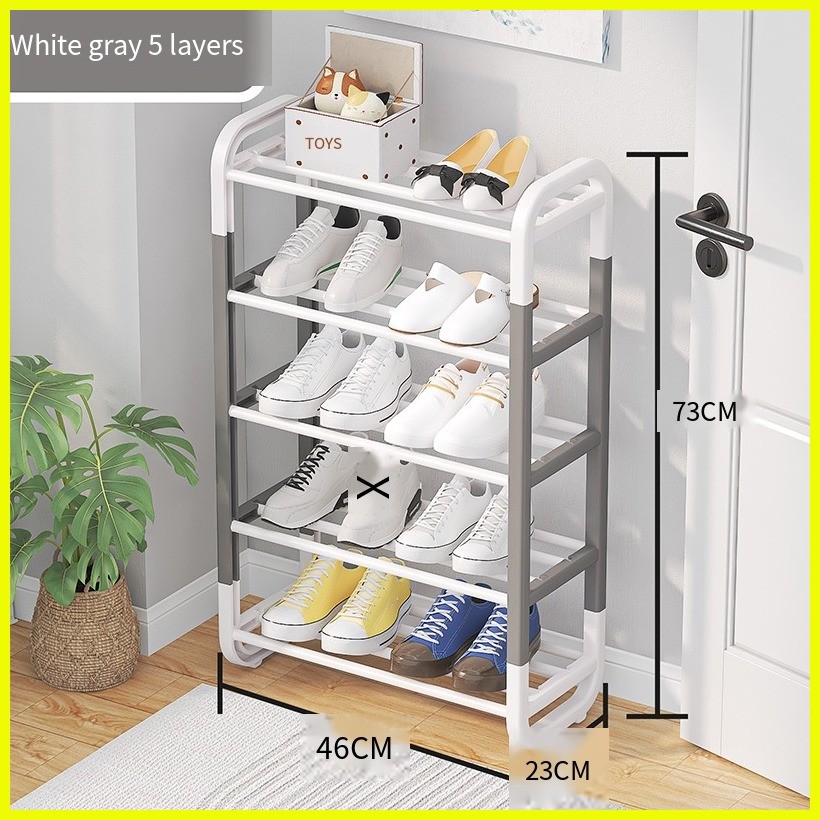 Double color multi-layer simple shoe rack DIY assembly shoe rack Double ...