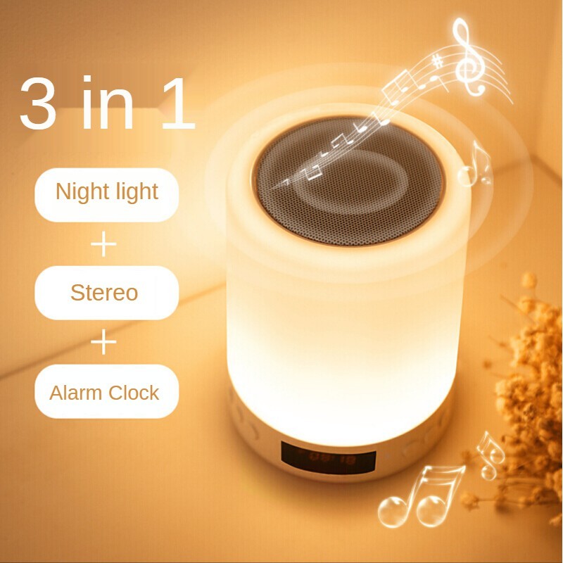 Colorful light sound system, rechargeable, Bluetooth speaker, night ...