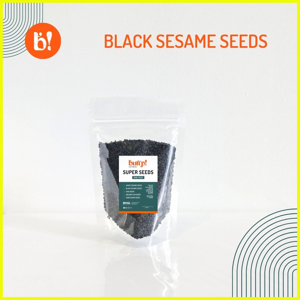 Burrp Black Sesame Seeds Sugarfree Low Carb Keto Low Calorie Diabetic