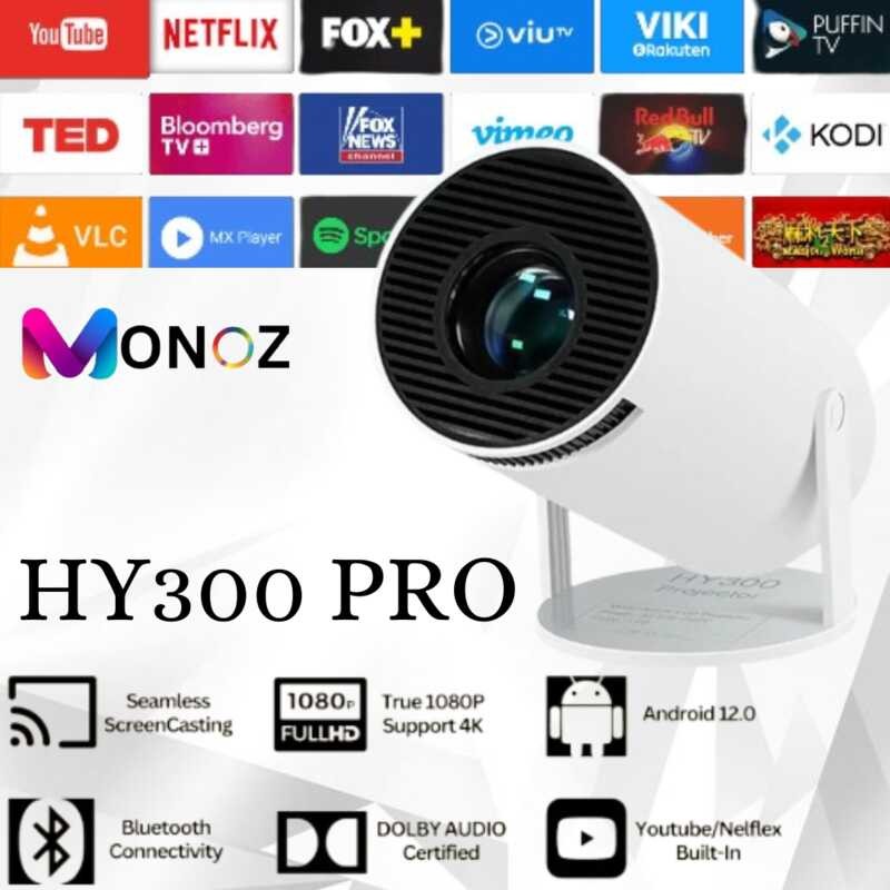 BIG 8.8 SALES MONOZ Hy300 Mini With Wifi And Bluetooth 1080P Full HD 4K ...