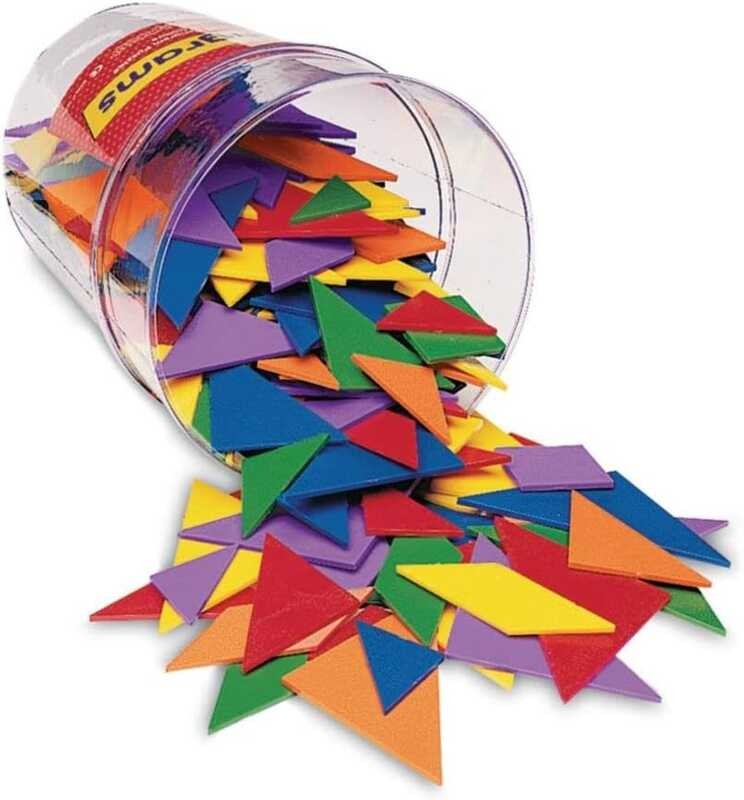 Learning Resources Classpack Tangrams, Set of 30 (210 pcs), 6 assorted ...