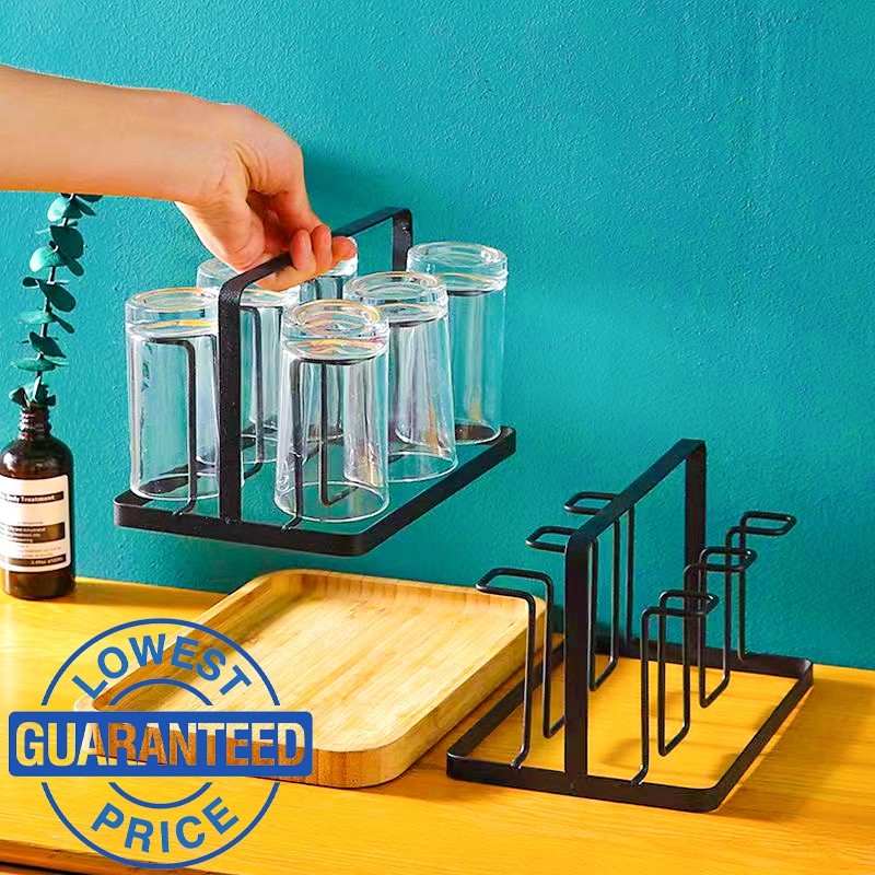 Glass Racks Kitchen Metal Utensils Cup Holder Stand Glass Mug Drinkware ...