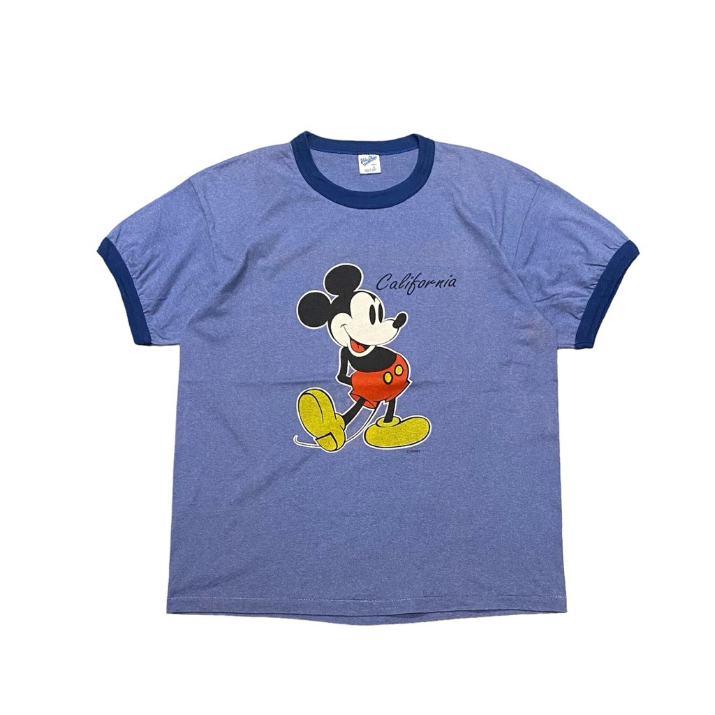 Authentic Used like new vintage 80-90's Disney Mickey Mouse Ringer T ...