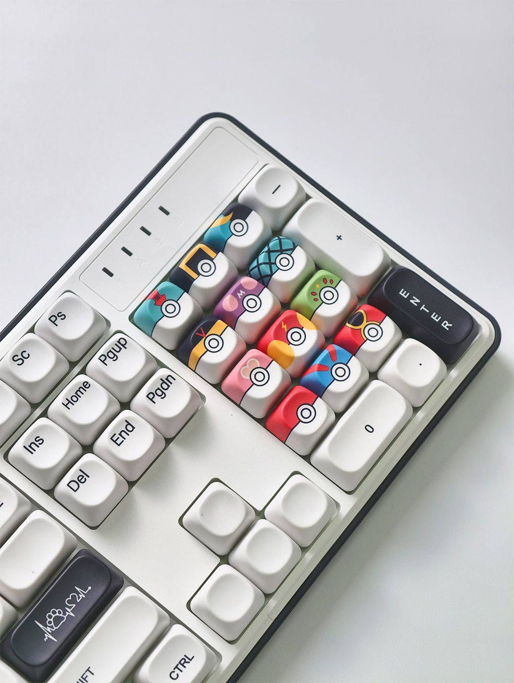 Poké Ball Keycaps MOA Profile 12 Keys PBT Dye Sublimation Round Keycaps ...