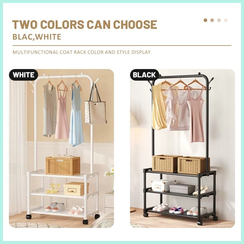 NEW - Modern Coat Rack Multifunction Floor Cothes Hanger Rack with ...