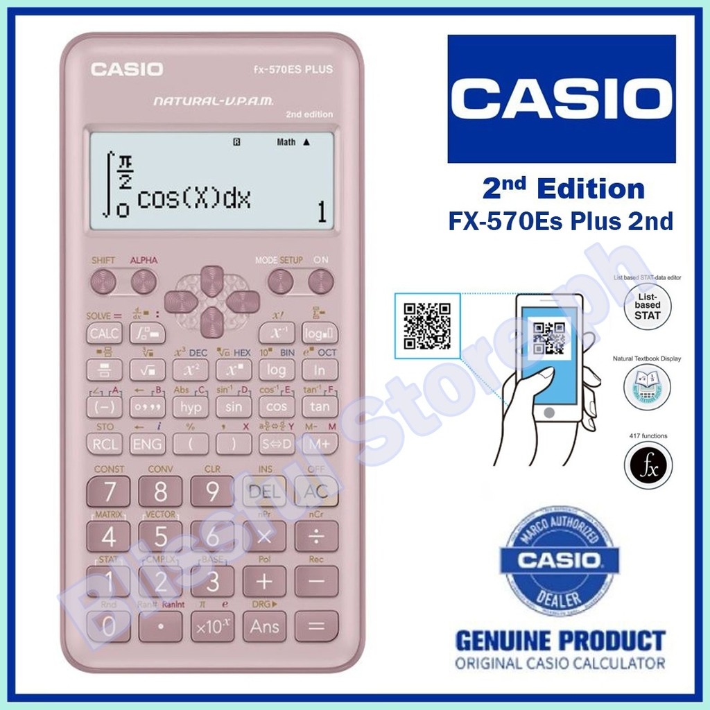 Calculatrice Casio FX Junior Plus Avec Coque, Scolaire, 2 Lignes, Pile, Ouvert Mais Jamais Servie