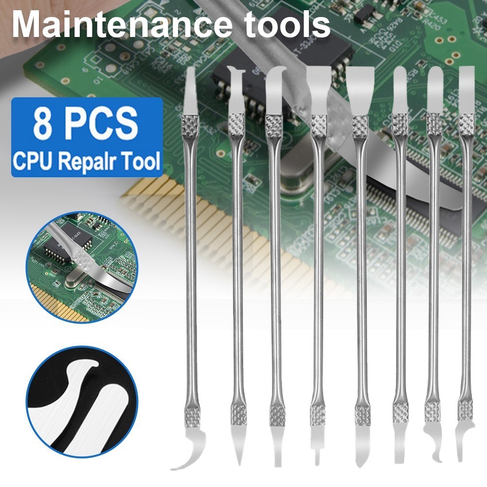 Tool ️8Pcs/Set Metal Spudger Disassemble Crowbar Phone Repair Tools CPU ...