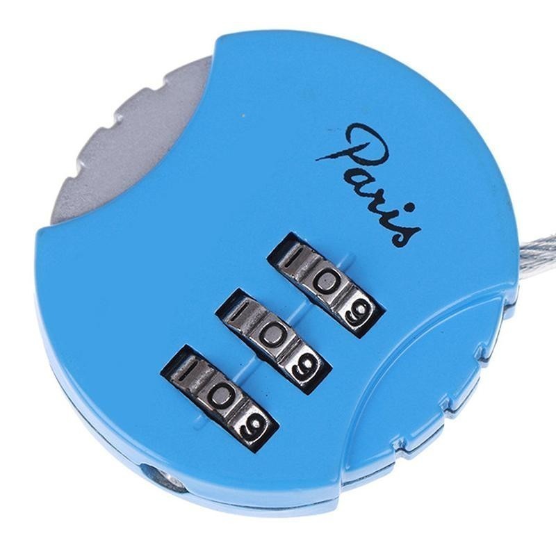 Wire rope password lock padlock luggage bicycle custom password lock ...