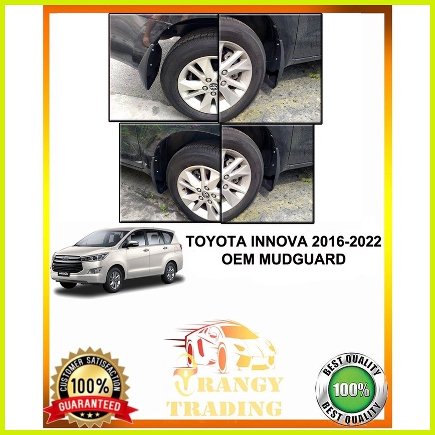 ∆ ♠ Toyota Innova 2016 to 2024 OEM Mudguard 2017 2018 2019 2020 2021 ...