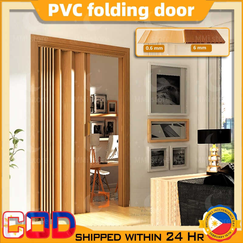 Folding PVC Door/Bathroom Door/Household Paron Track Door/Accordion ...