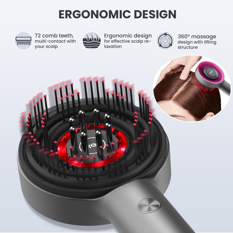 Electric Massage Comb Hair Growth Instrument Scalp Care Massager ...