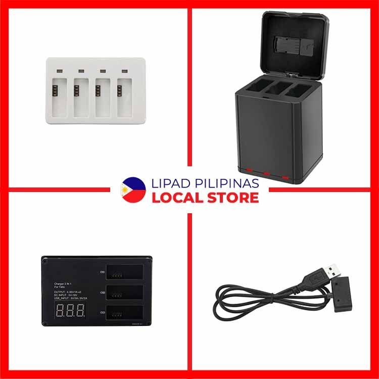 ∆ ⭐ ♞DJI Ryze Tello 4in1 3in1 Intelligent Fast Quick Charger Battery