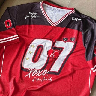 ENHYPEN UNIFORM SHIRT ニキ NI-KI ENHYPEN NI-KI Merch V-Neck Shirts Baseball Jersey Shirt
