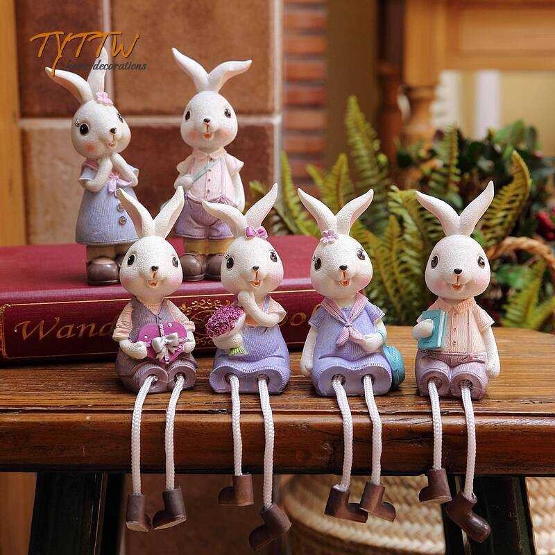 LY Season Kawaii Little B Hanging Leg Rabbit Couple Decoration Gift ...