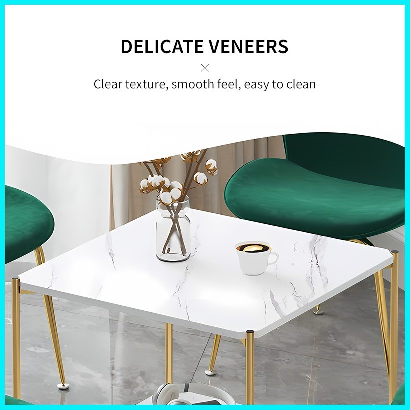 COD Modern Marble Side Table Bedside Cabinet Coffee table Veneer Table ...