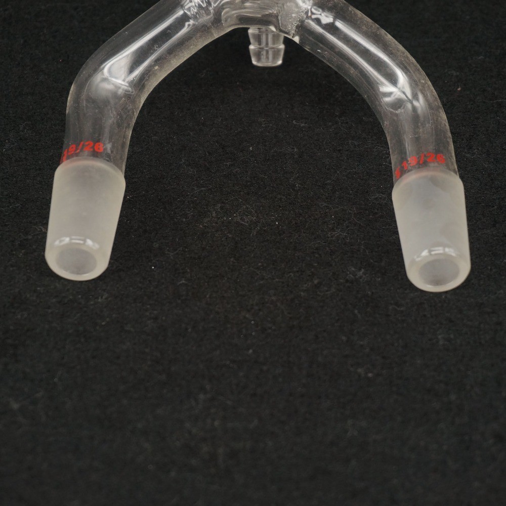 24/29 x 19/26 Joint 2Way Lab Glass Vacuum Receiver Adapter Science